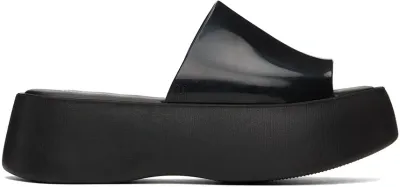 Melissa Black Becky Platform Slides In 1003 Black