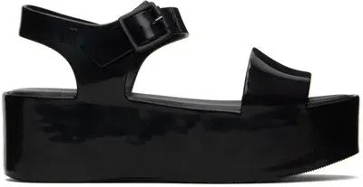 Melissa Black Mar Platform Sandals In 01003 Black