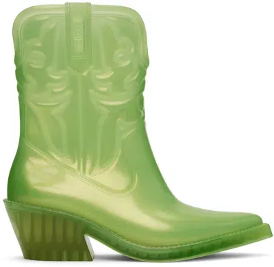 Melissa Green Texas Boots In Aw786 Green