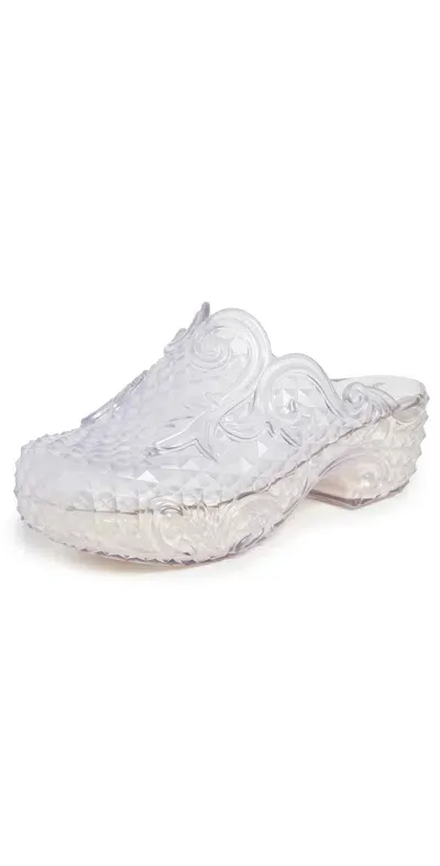 Melissa X Y/project Court Clogs Clear/white