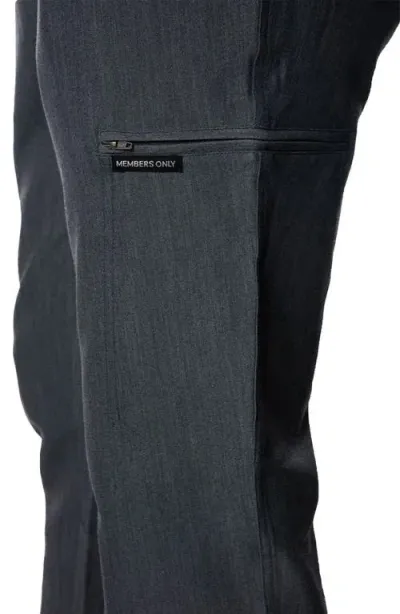 Members Only Hampton Open Bottom Scrub Pants In Graphite