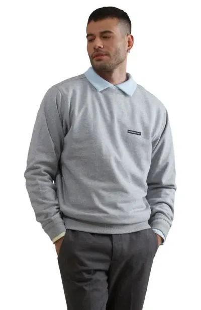 Members Only Preston Crew Neck Sweatshirt In Grey