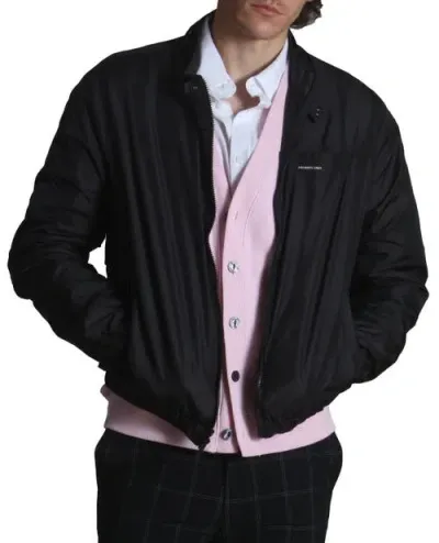 Members Only Windbreaker Packable Jacket In Black