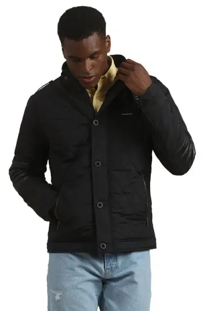 Members Only Winslow Quilted Jacket In Black