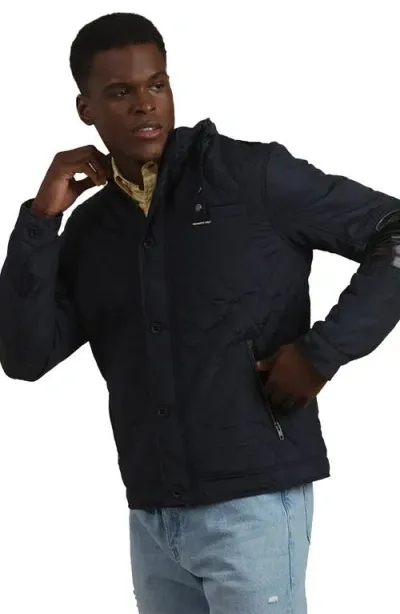 Members Only Winslow Quilted Jacket In Navy