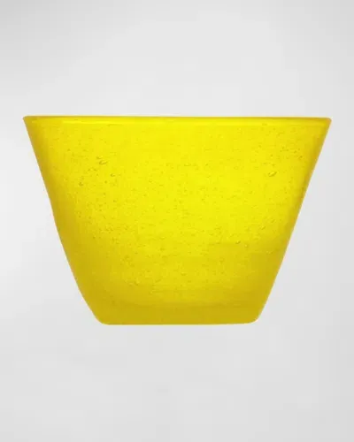 Memento Glass Serving Bowl, 2.9 L In Yellow Transparent