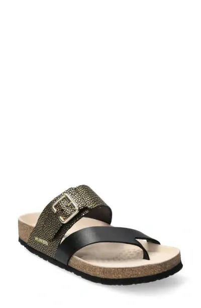 Mephisto Madalyn Toe Loop Sandal In Black