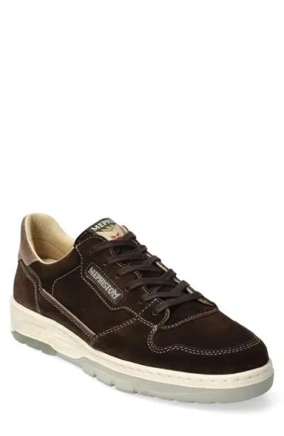 Mephisto Marius Suede Sneaker In Dark Brown