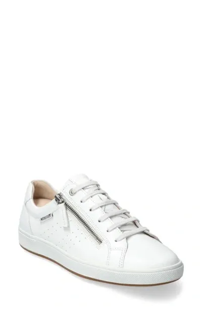 Mephisto Nikita Sneaker In White Silk