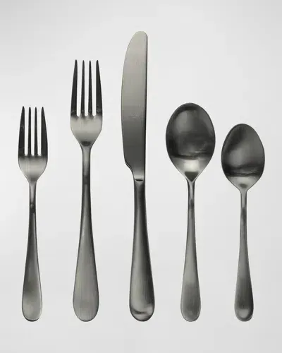 Mepra Natura 5-piece Cutlery Set In Black