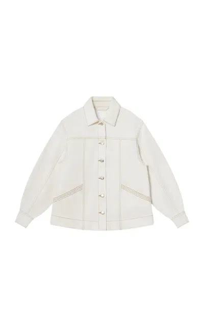 Merlette Reve Denim Jacket In Ivory