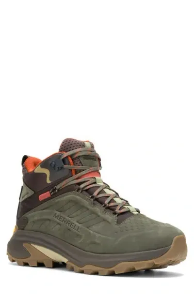 Merrell Moab Speed 2 Waterproof Hiking Boot In Olive