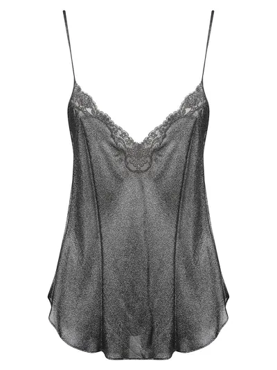 Mes Demoiselles Dezie Top In Black/silver