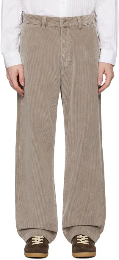 Mfpen Brown Cord Trousers In Neutrals