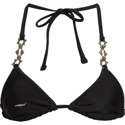 Miaou Nicola Bikini Top In Black