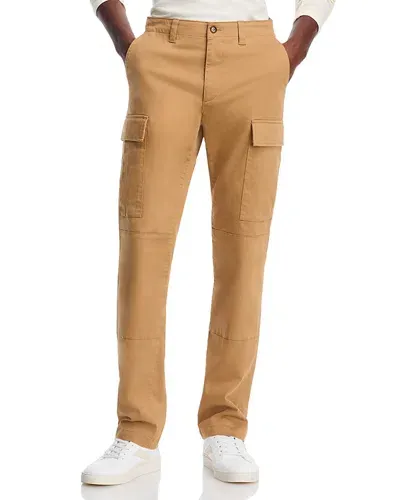 Michael Kors Brushed Sateen Slim Fit Cargo Pants In Neutrals