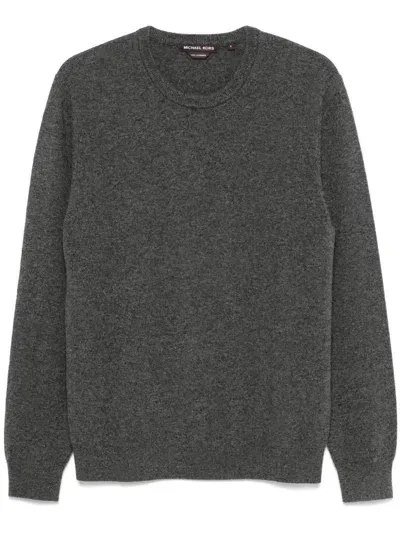 Michael Kors Cashmere Crew-neck Sweater In Grey