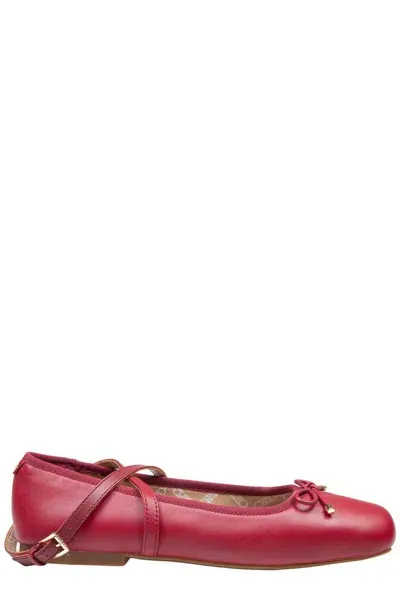 Michael Kors Collette Ballet Flat Shoes In Red