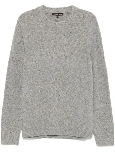 Michael Kors Fine-knit Sweater In Grey