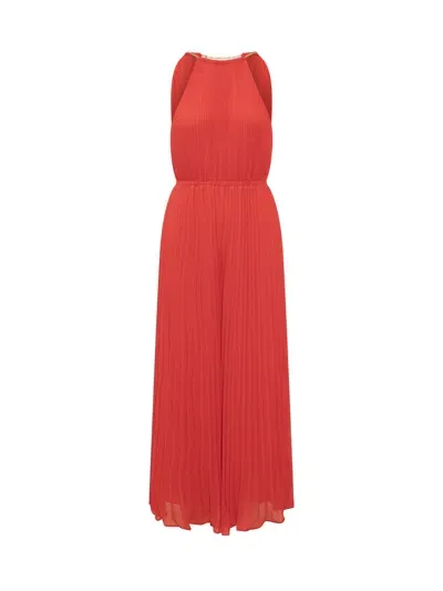 Michael Kors Full Suit Dress In Red