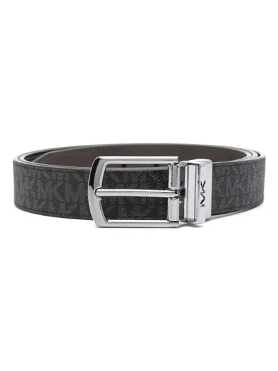 Michael Kors Logo Belt In Black