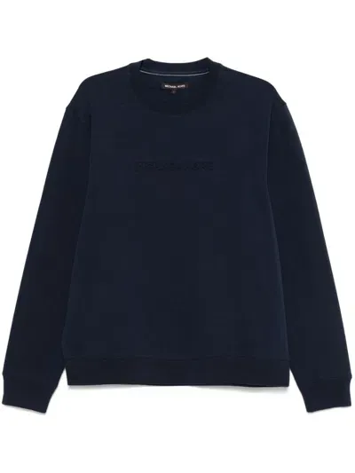 Michael Kors Logo-embossed Sweatshirt In Blue