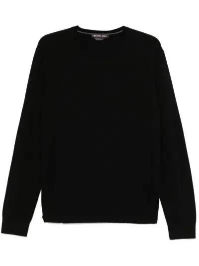 Michael Kors Logo-embroidered Sweater In Black