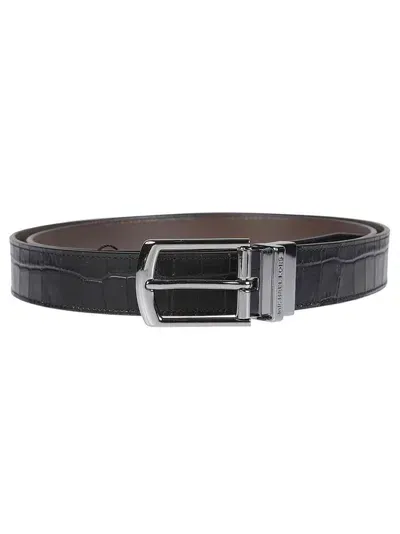 Michael Kors Logo Engraved Reversible Belt In Multi