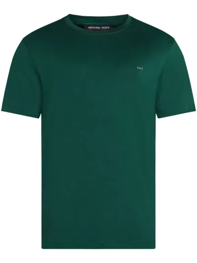 Michael Kors Logo-print Cotton T-shirt In Green