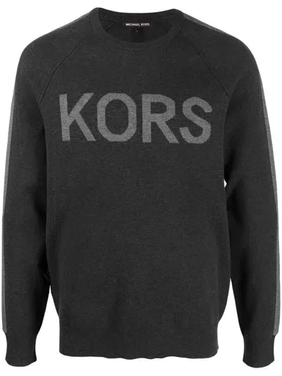 Michael Kors Sweatshirt Mit Logo-print In Grey