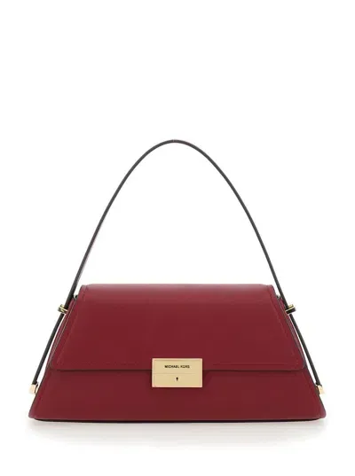 Michael Kors Md Conv Shldr In Red