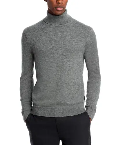 Michael Kors Merino Turtleneck Sweater In Ash Melange