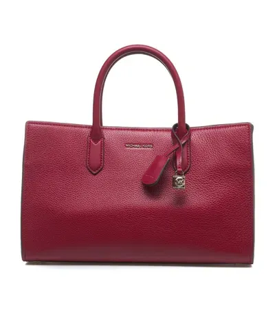 Michael Kors Scarlett Medium Satchel Bag In Red