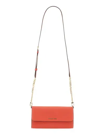 Michael Kors Logo-lettering Cross Body Bag In Red