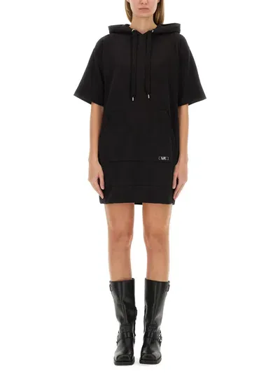 Michael Michael Kors Sweatshirt Dress In Black