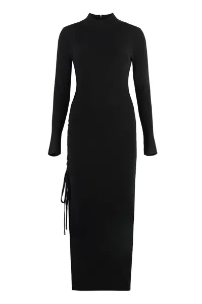 Michael Michael Kors Wool Dress In Black