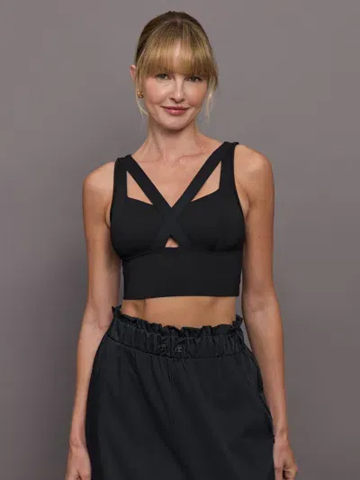 Michi Feline Longline Bra In Black