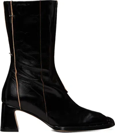 Miista Black Greer Ankle Boots