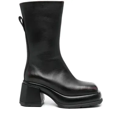 Miista Ssense Exclusive Black Cassia Boots In Brown