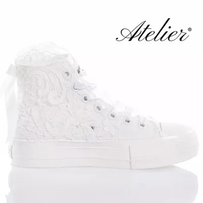 Mimanera Airlines Platform Amabel Custom In White