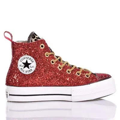 Mimanera Converse Platform Red Kilt