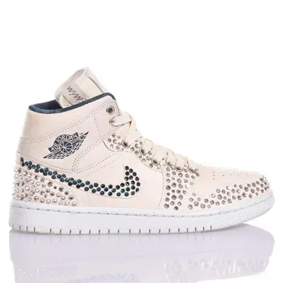 Mimanera Nike Jordan 1 Sand Swarovski Custom In Neutral