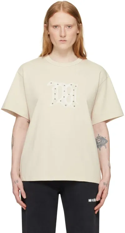 Misbhv Beige Signature T-shirt