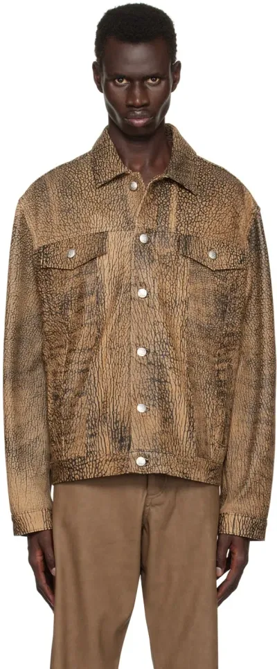 Misbhv Brown Safari Leather Jacket