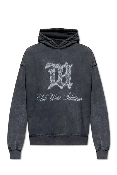 Misbhv Club Solutions Embellished Hoodie In Black