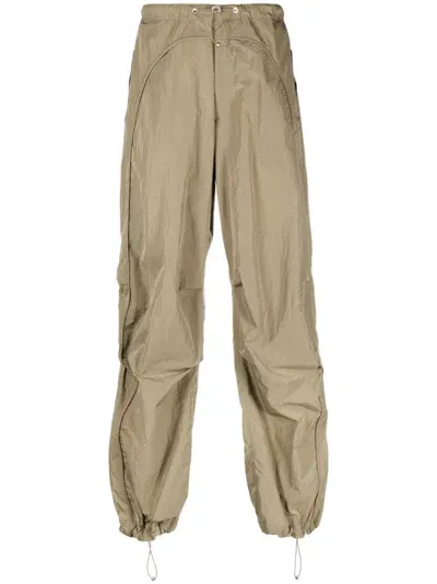 Misbhv Khaki Parachute Trousers In Green