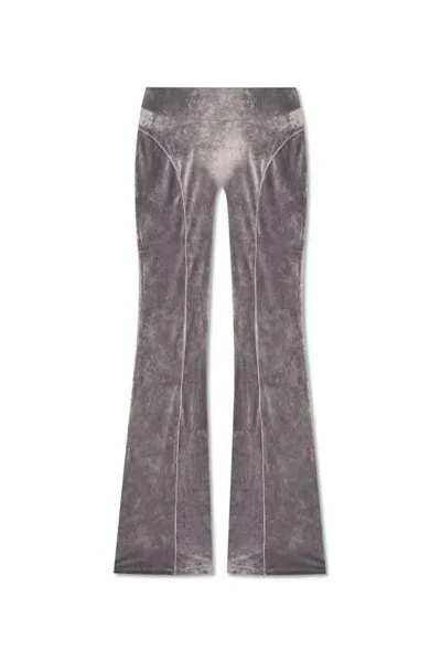 Misbhv Velour Logo Embellished Sweatpants In Grey