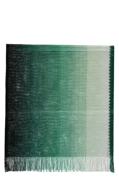 Missoni Fringed Scarf In Green