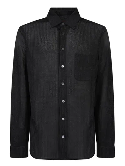 Missoni Metallic Viscose Shirt In Black