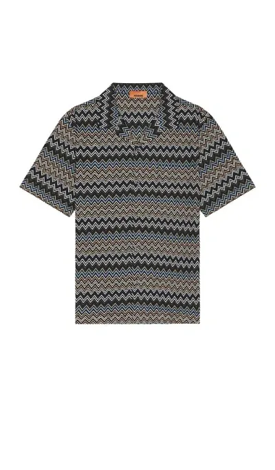 Missoni Short Sleeve Shirt In Black